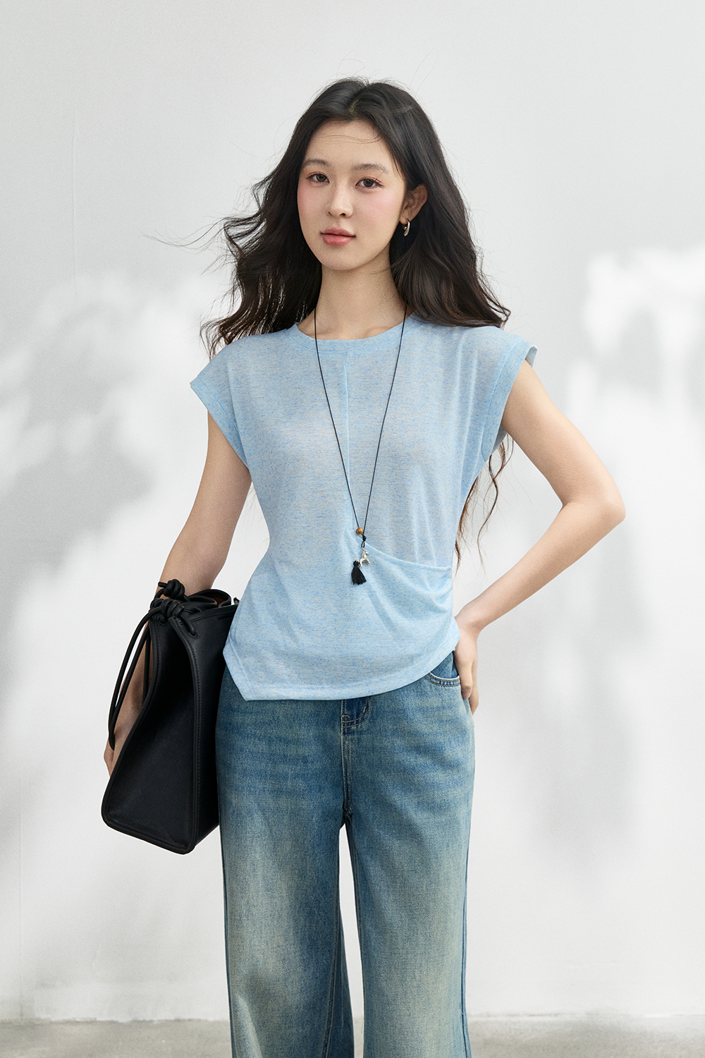 เสื้อยืด+สร้อยคอสำหรับผู้หญิง