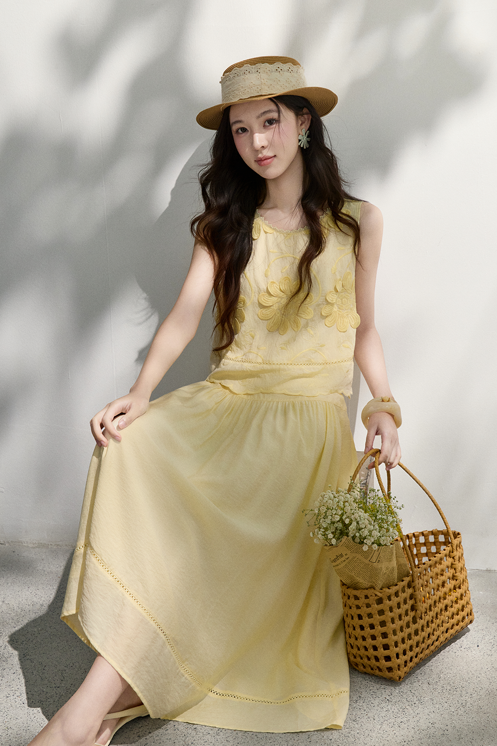 Blouse and Skirt Set