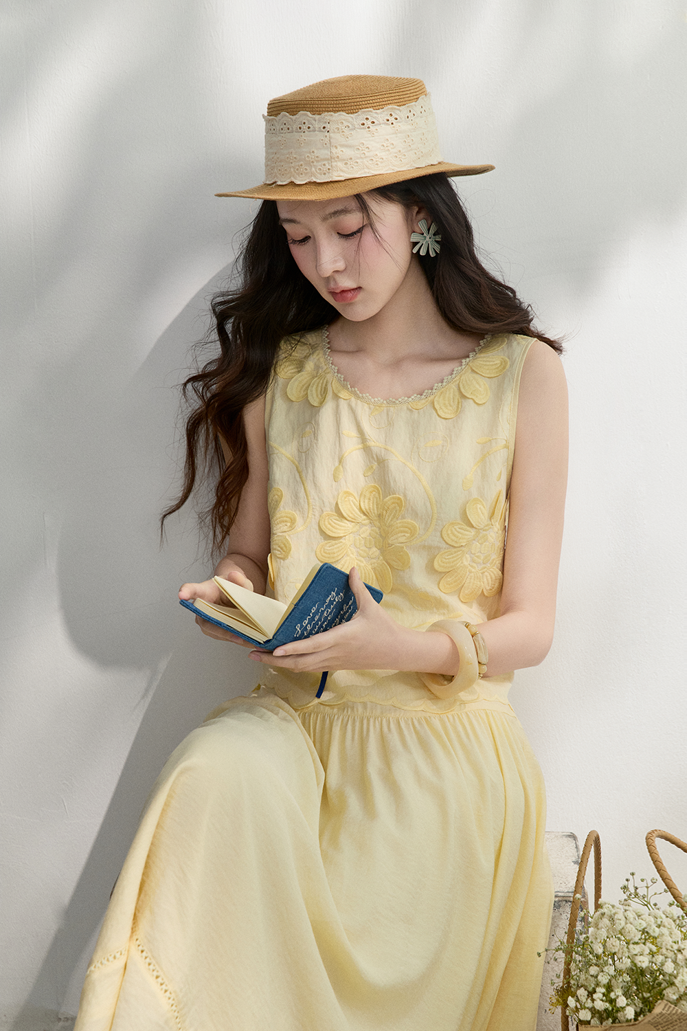 블라우스와 스커트 세트