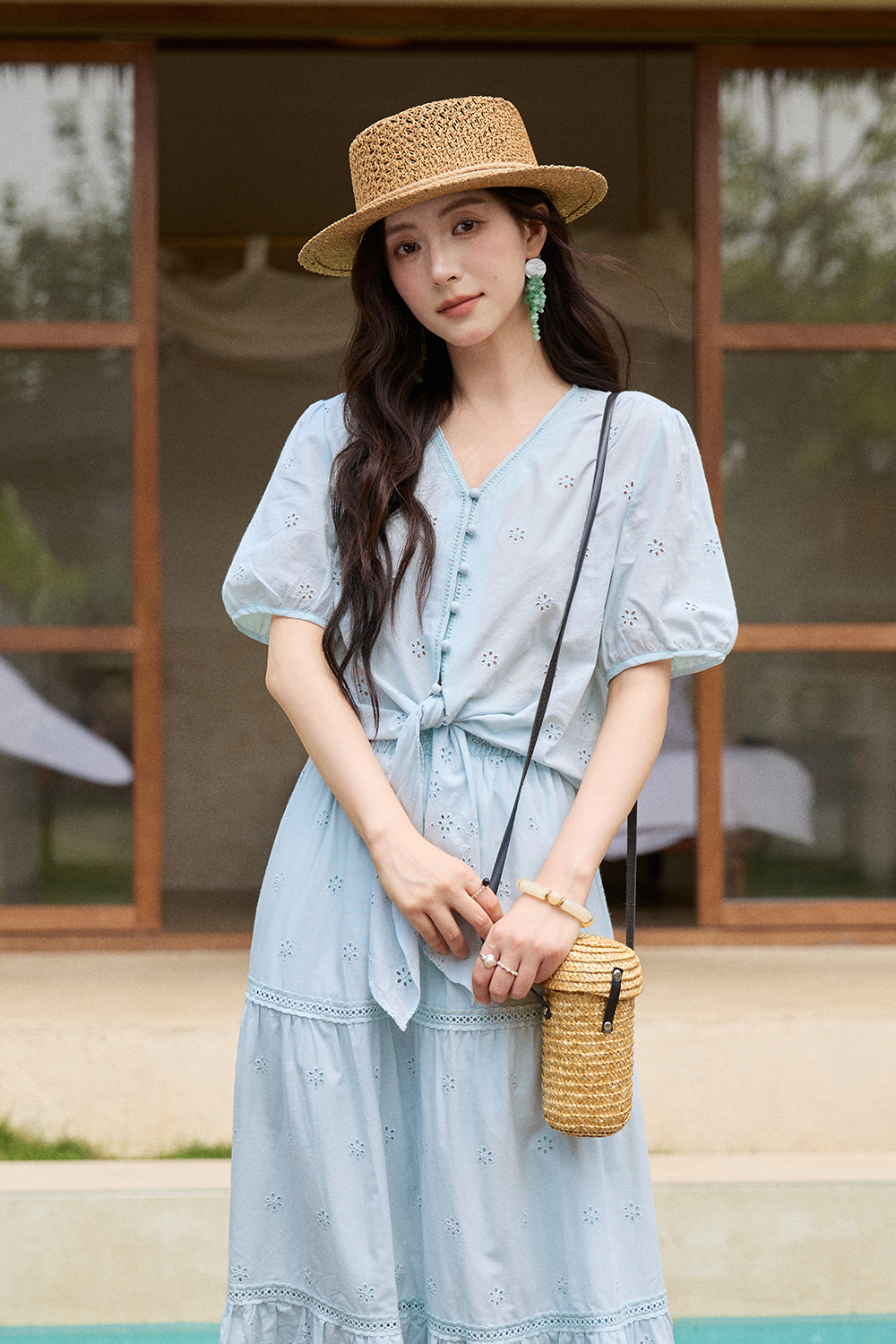 Blouse and Skirt Set