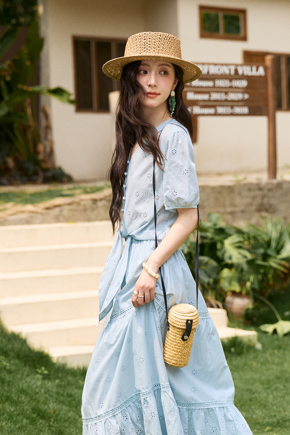 Blouse and Skirt Set