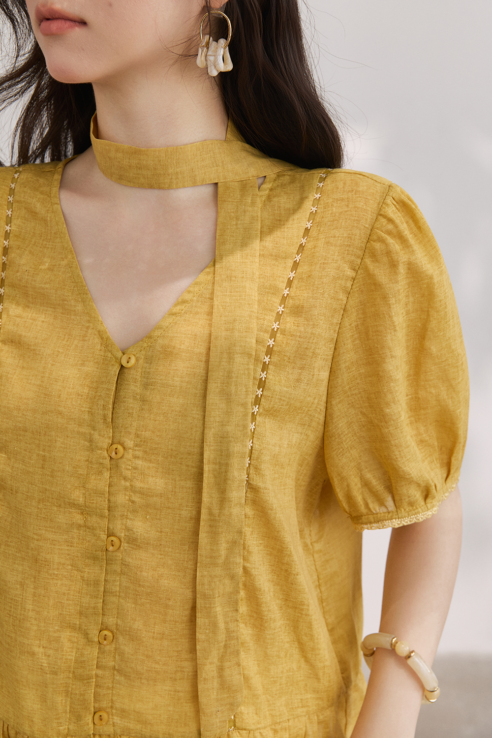 Blouses+Ribbon for Women