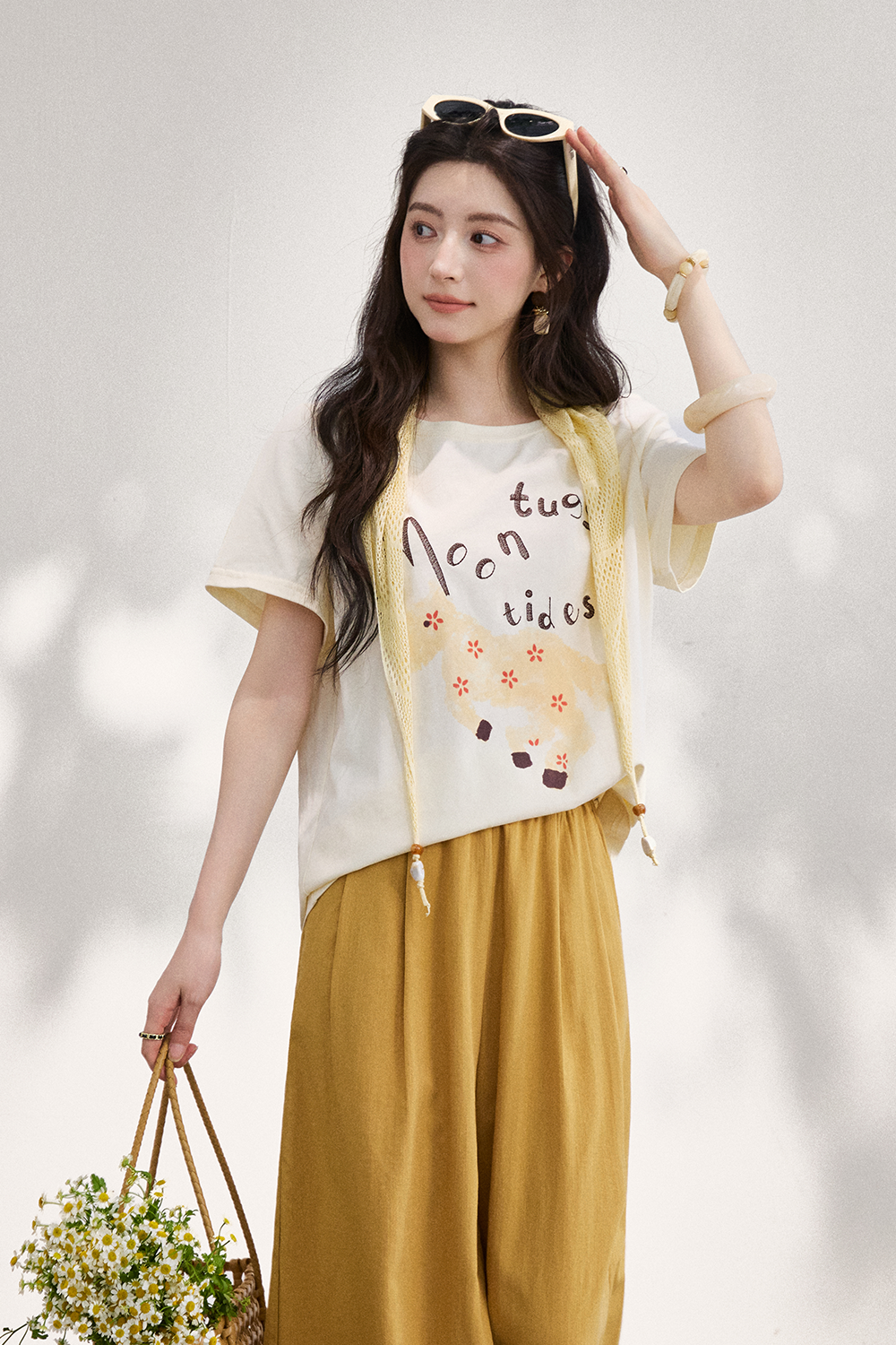 T-shirt+Shawl for Women