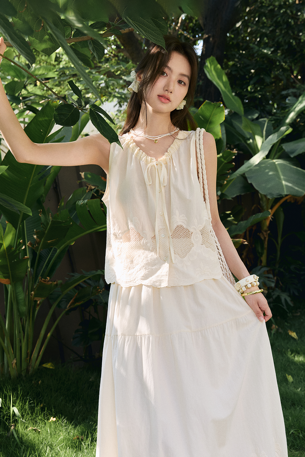Blouse and Skirt Set
