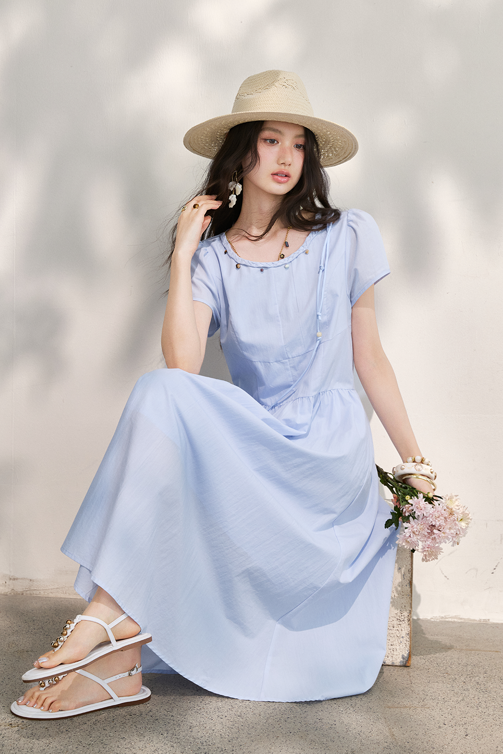 Maxi Dress+Bag for Women