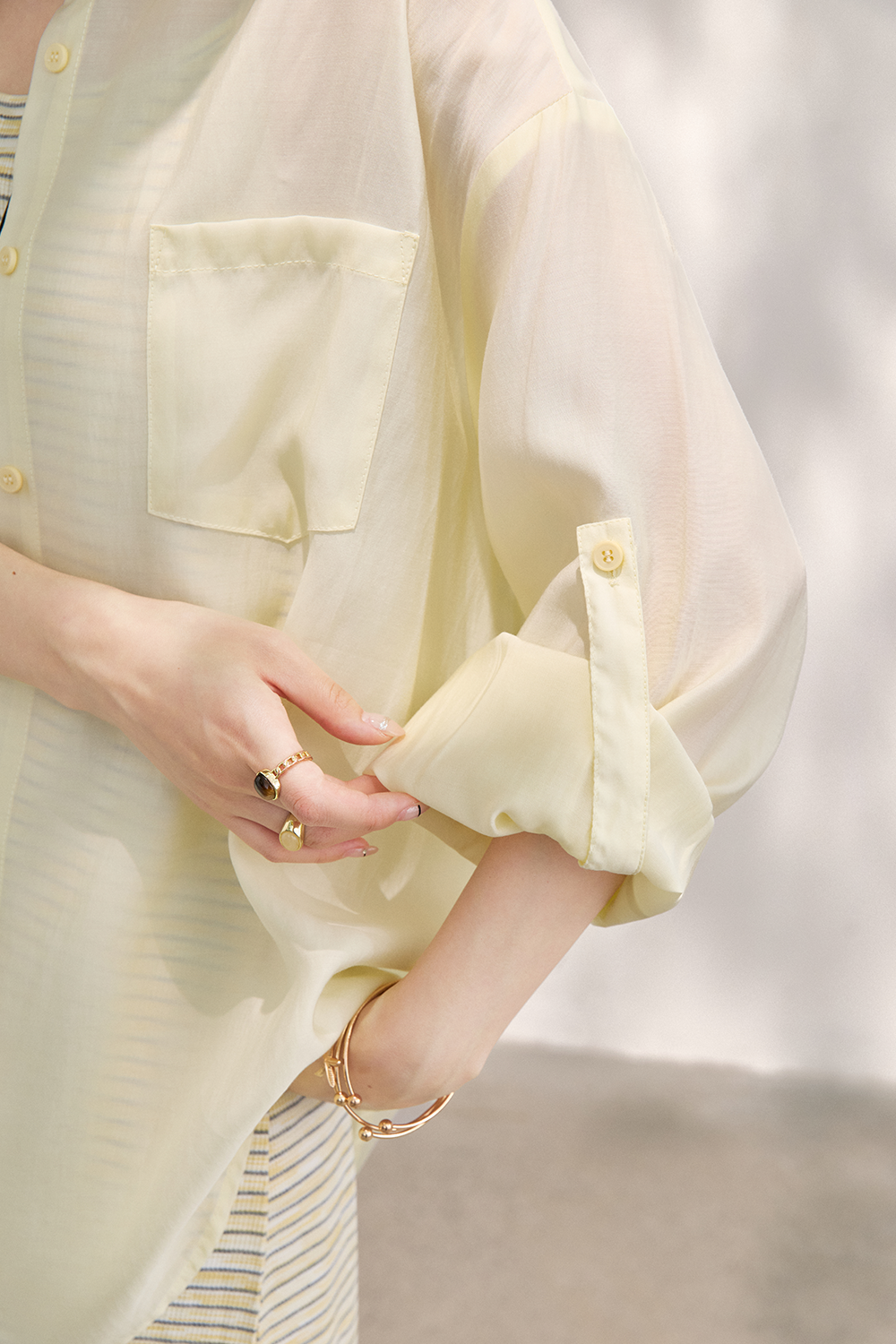 Spaghetti Strap Dress and Shirt Set