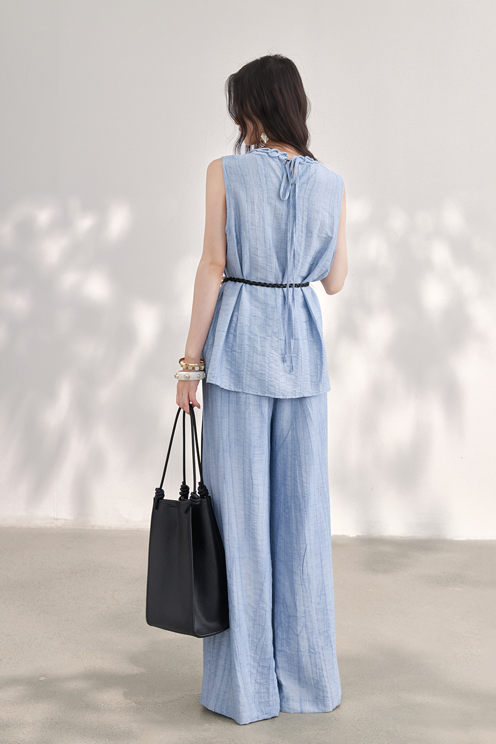 Blouse and Pant Set+Belt