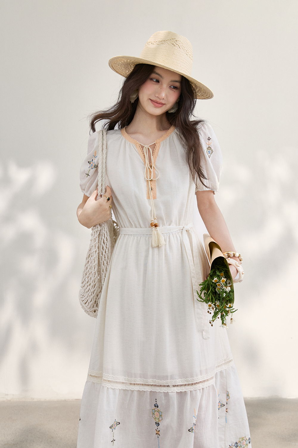 Maxi Dress+Belt for Women
