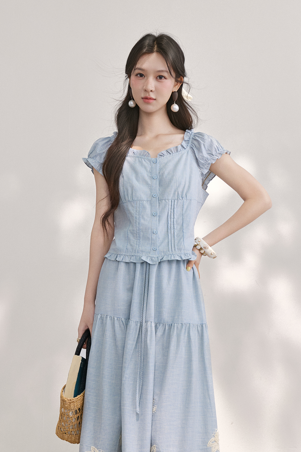 Blouse and Skirt Set