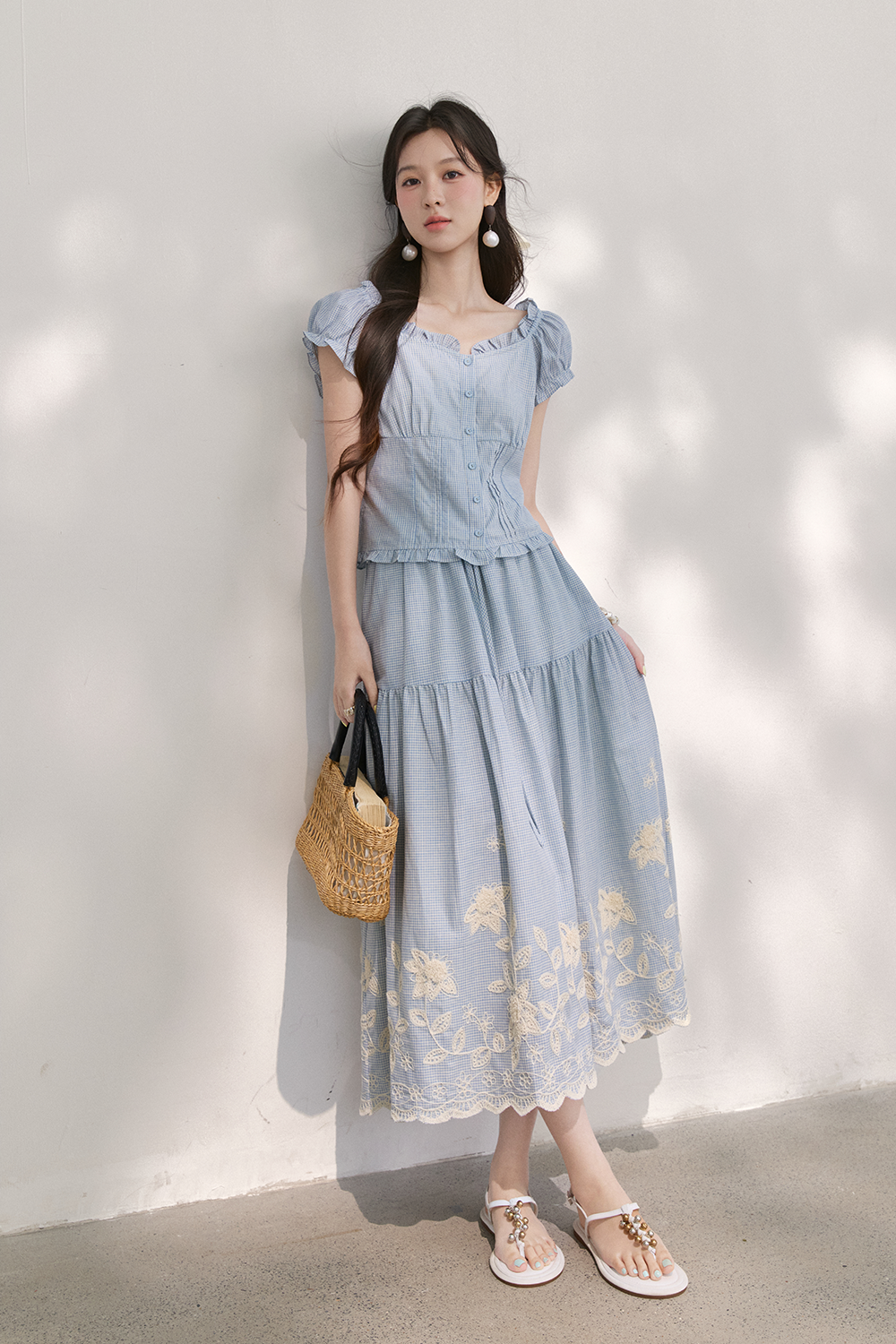 Blouse and Skirt Set