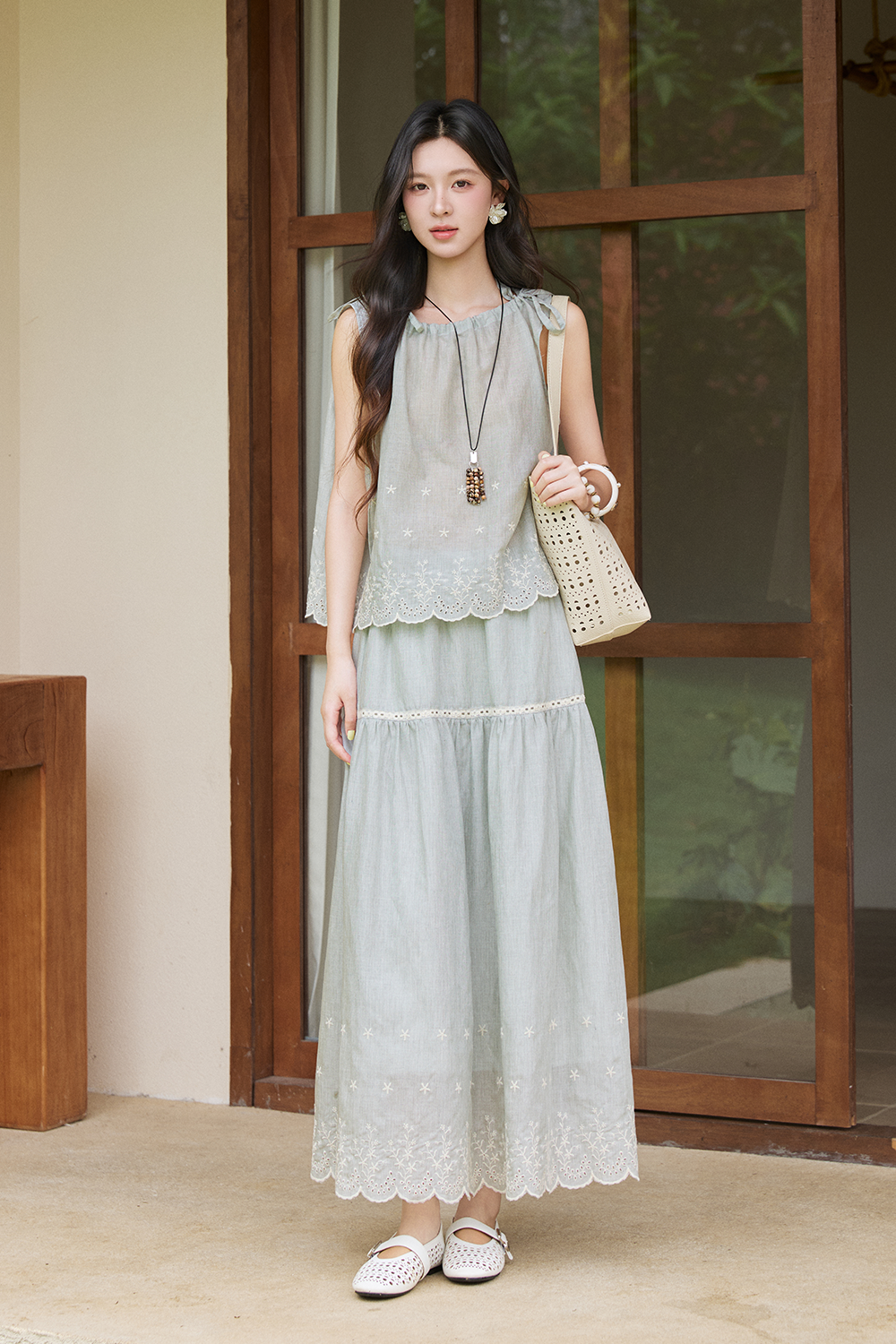 Blouse and Skirt Set
