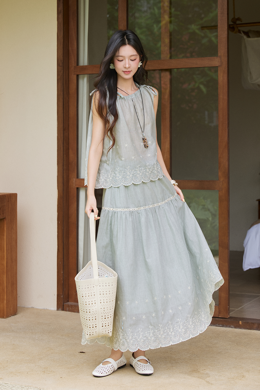Blouse and Skirt Set