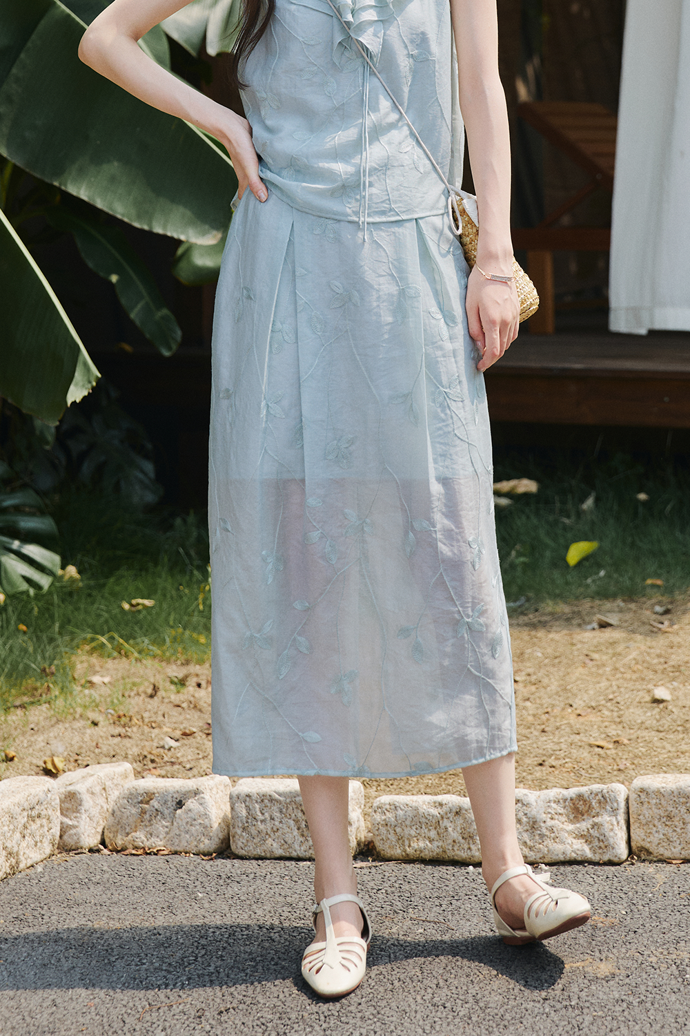 Blouse and Skirt Set