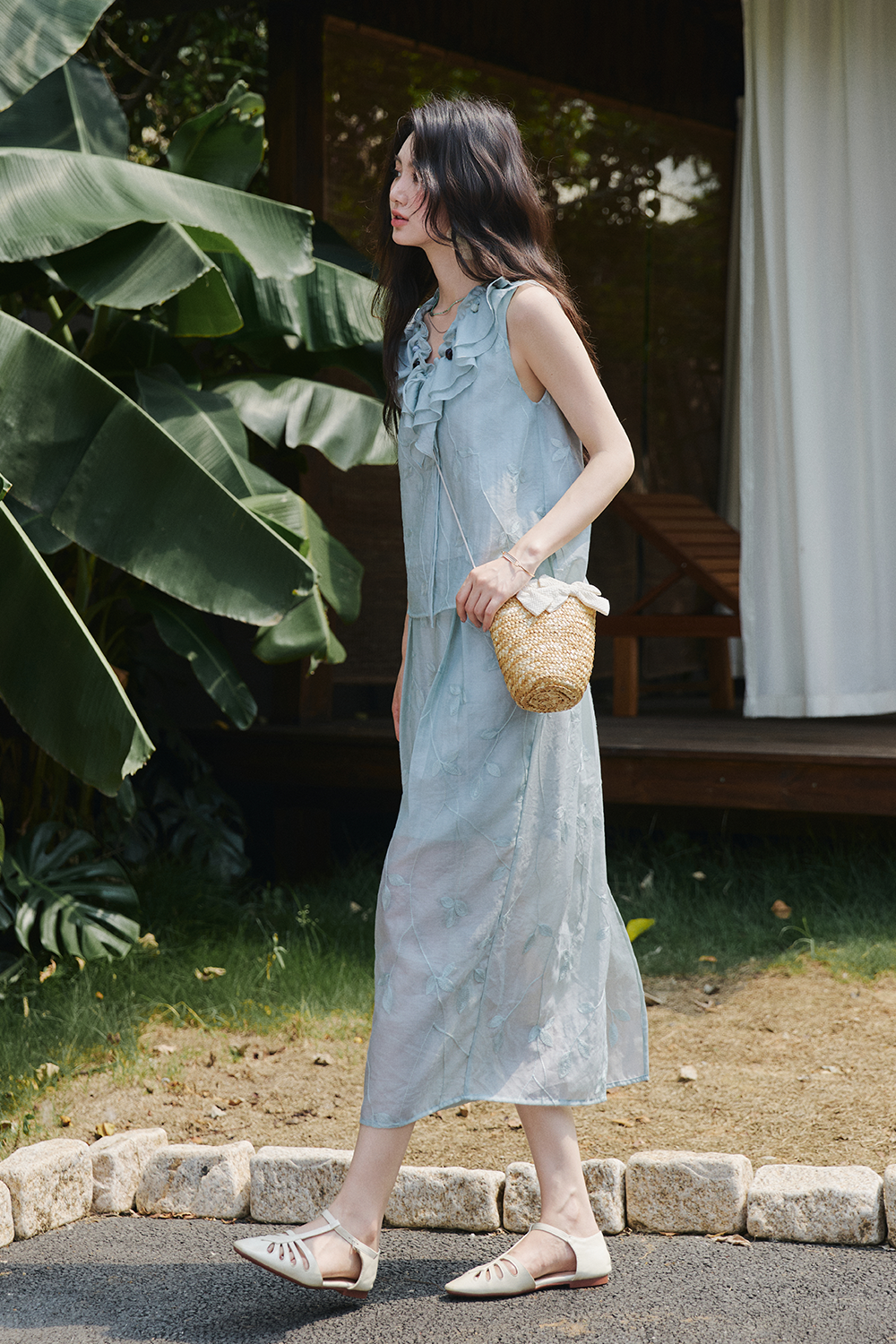Blouse and Skirt Set