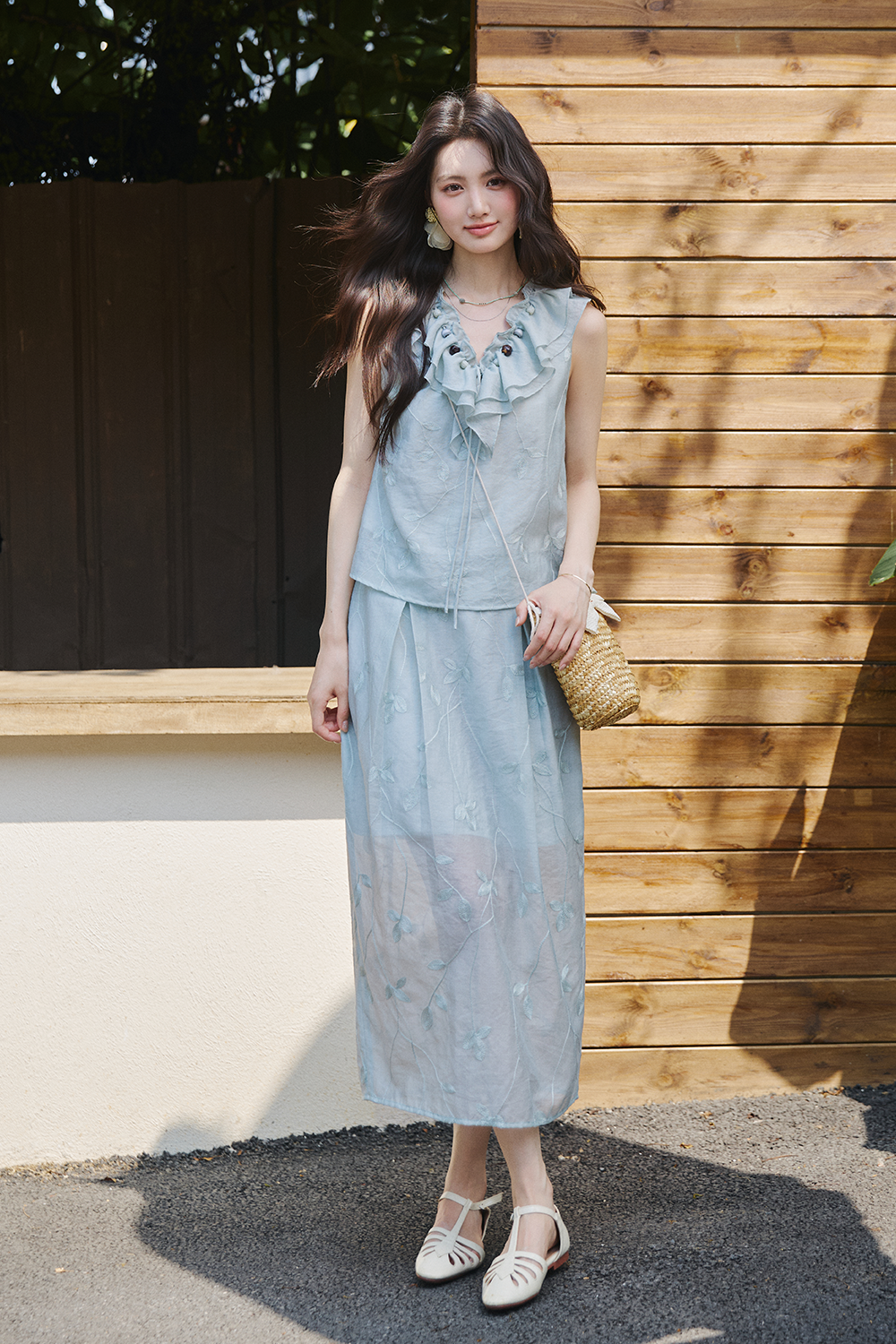 Blouse and Skirt Set