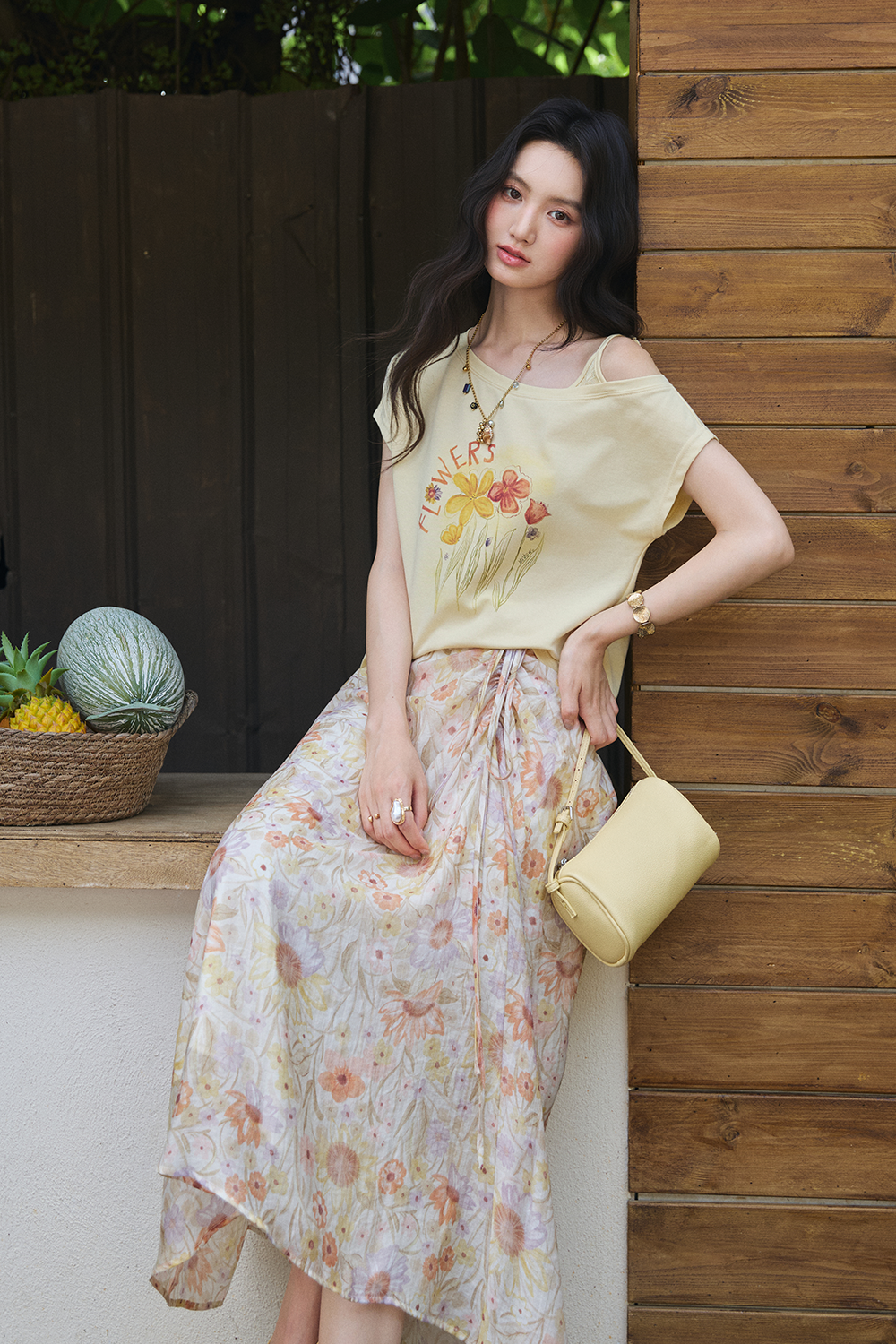 T-shirt and Skirt Set