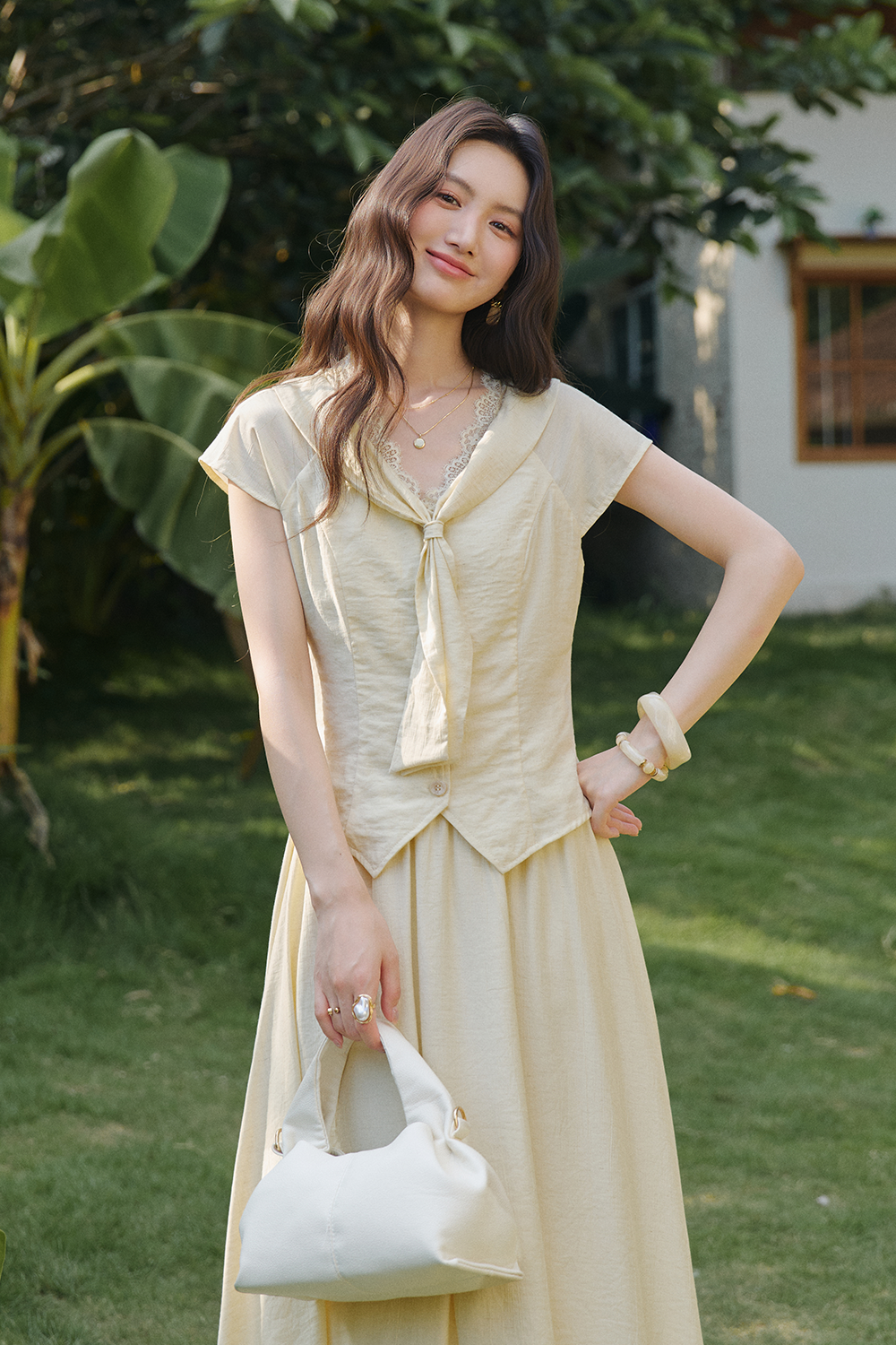 Blouse and Skirt Set