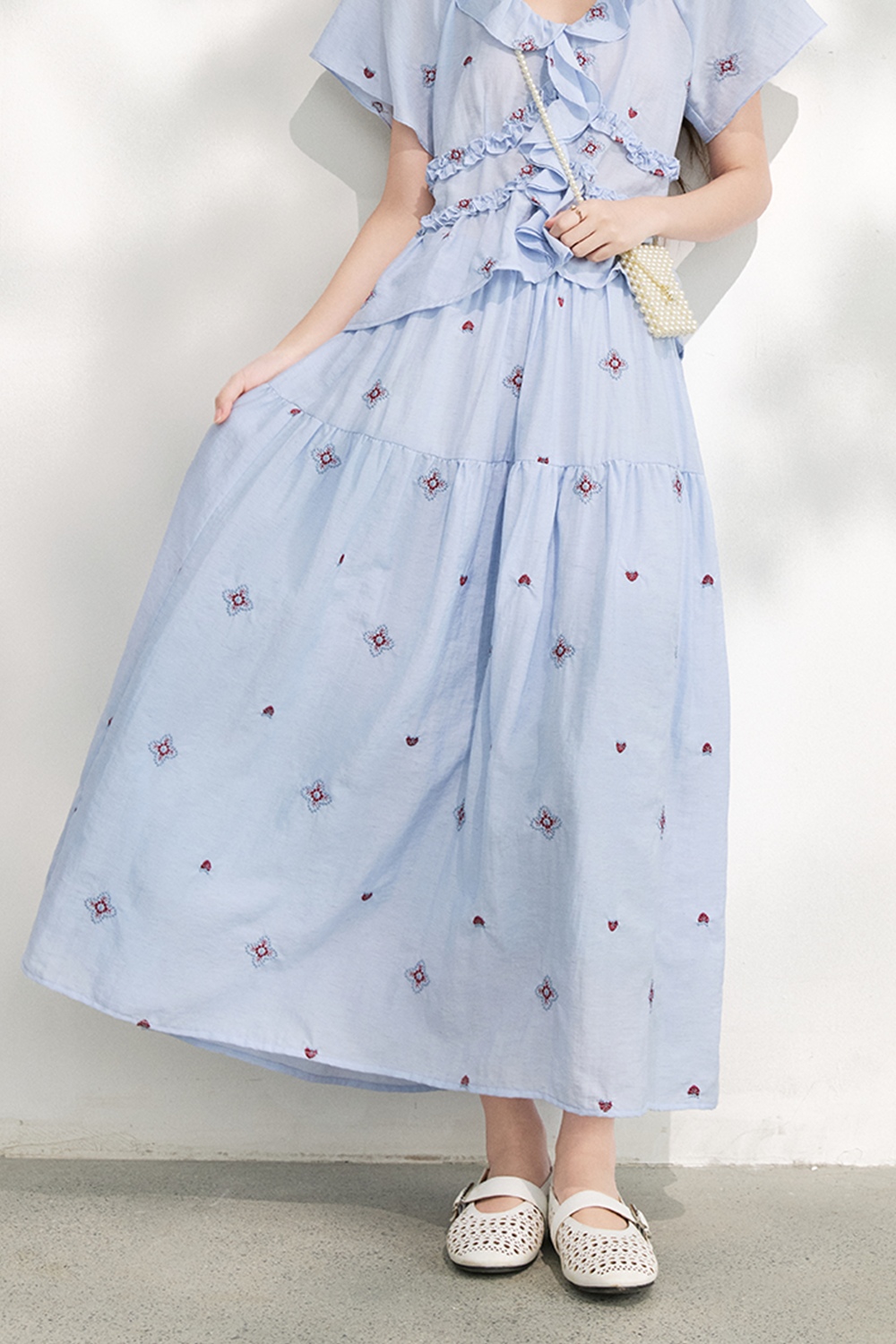 Blouse and Skirt Set
