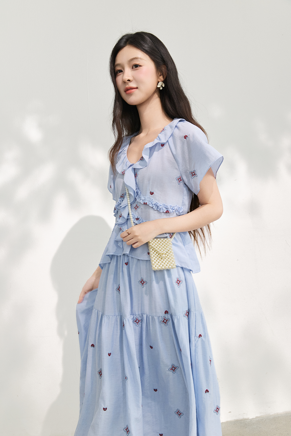 Blouse and Skirt Set