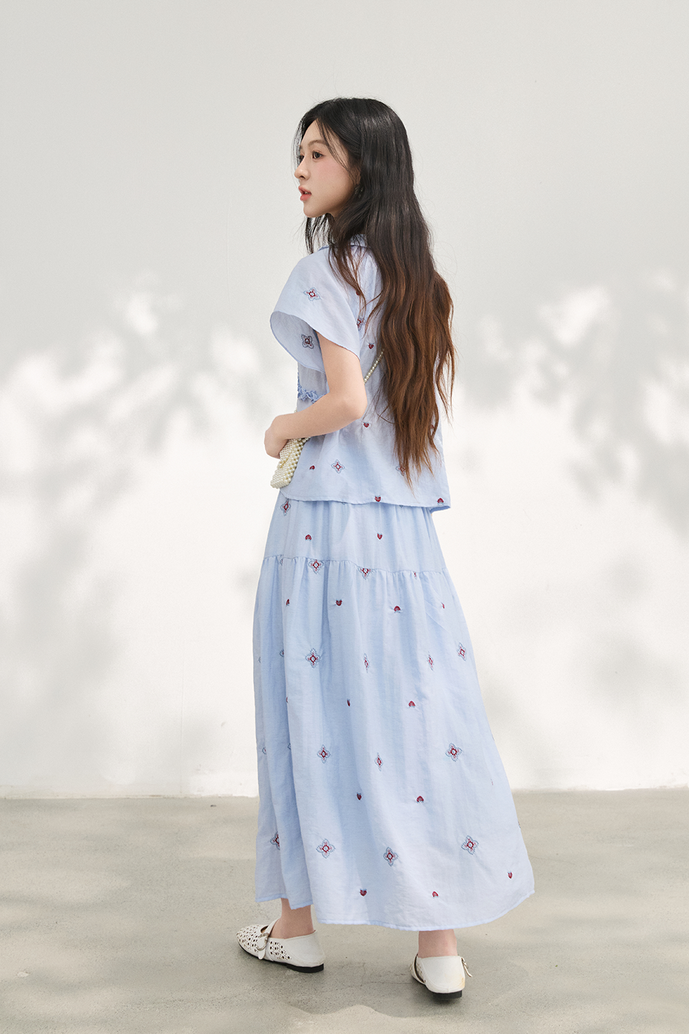 Blouse and Skirt Set