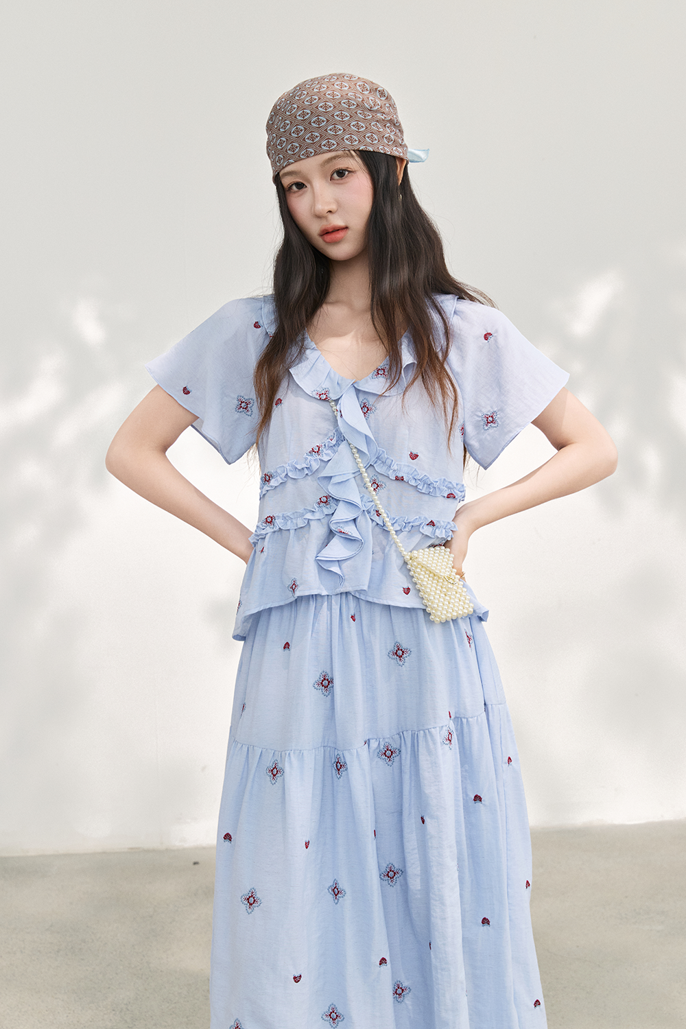 Blouse and Skirt Set