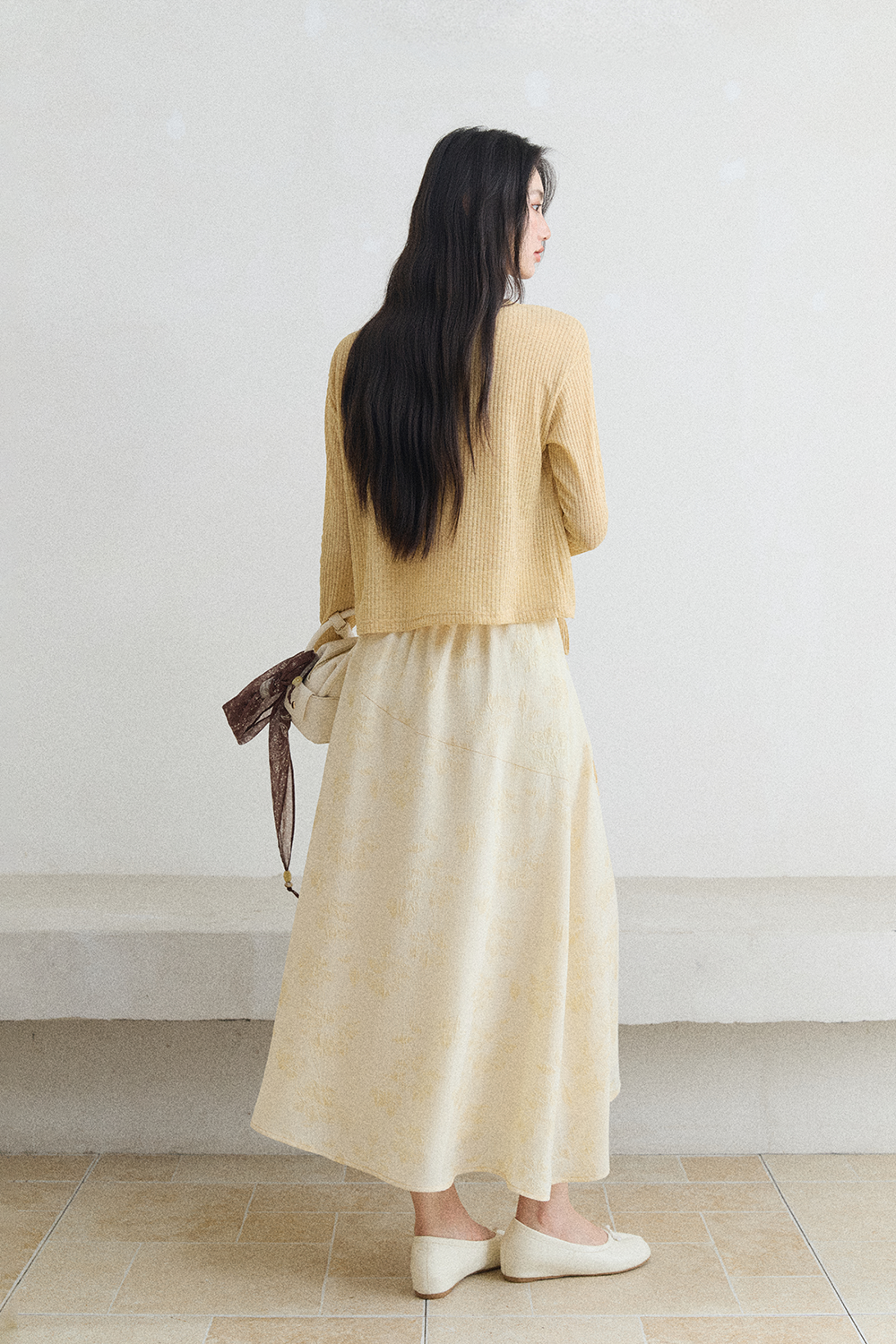 Knit Shirt and Skirt Set