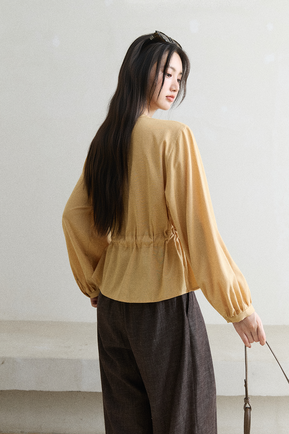 เสื้อเชิ้ต+เข็มขัด สำหรับผู้หญิง