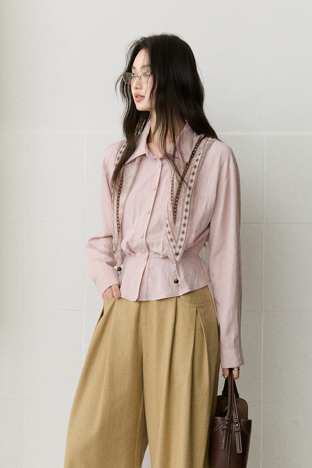 Shirts+Silk Scarf for Women
