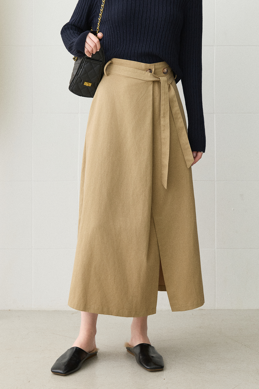 Maxi Skirt+Belt for Women MISHOW