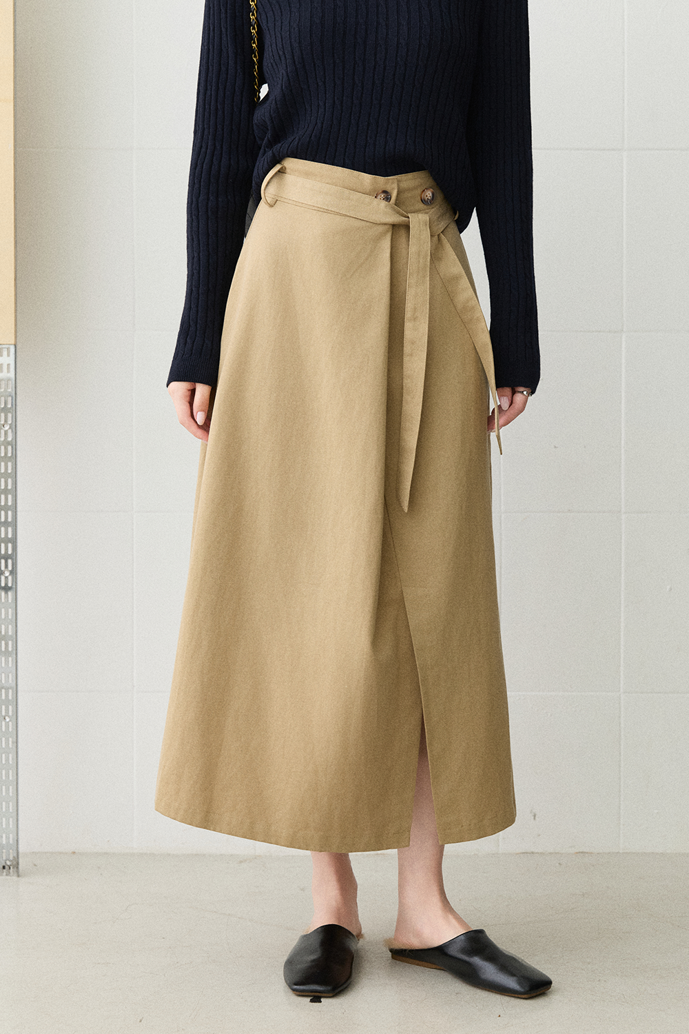 Maxi Skirt+Belt for Women MISHOW