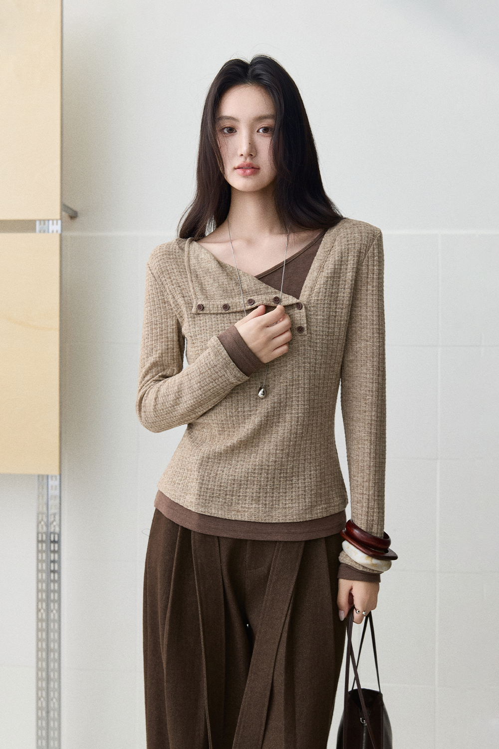 Knit Shirt for Women MISHOW