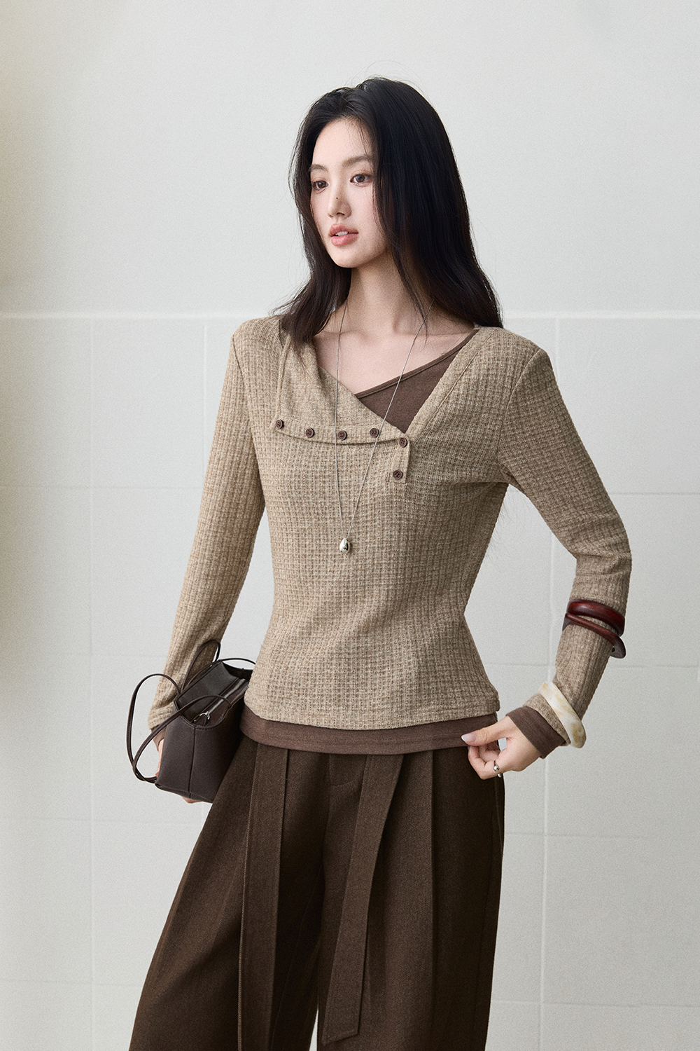 Knit Shirt for Women MISHOW