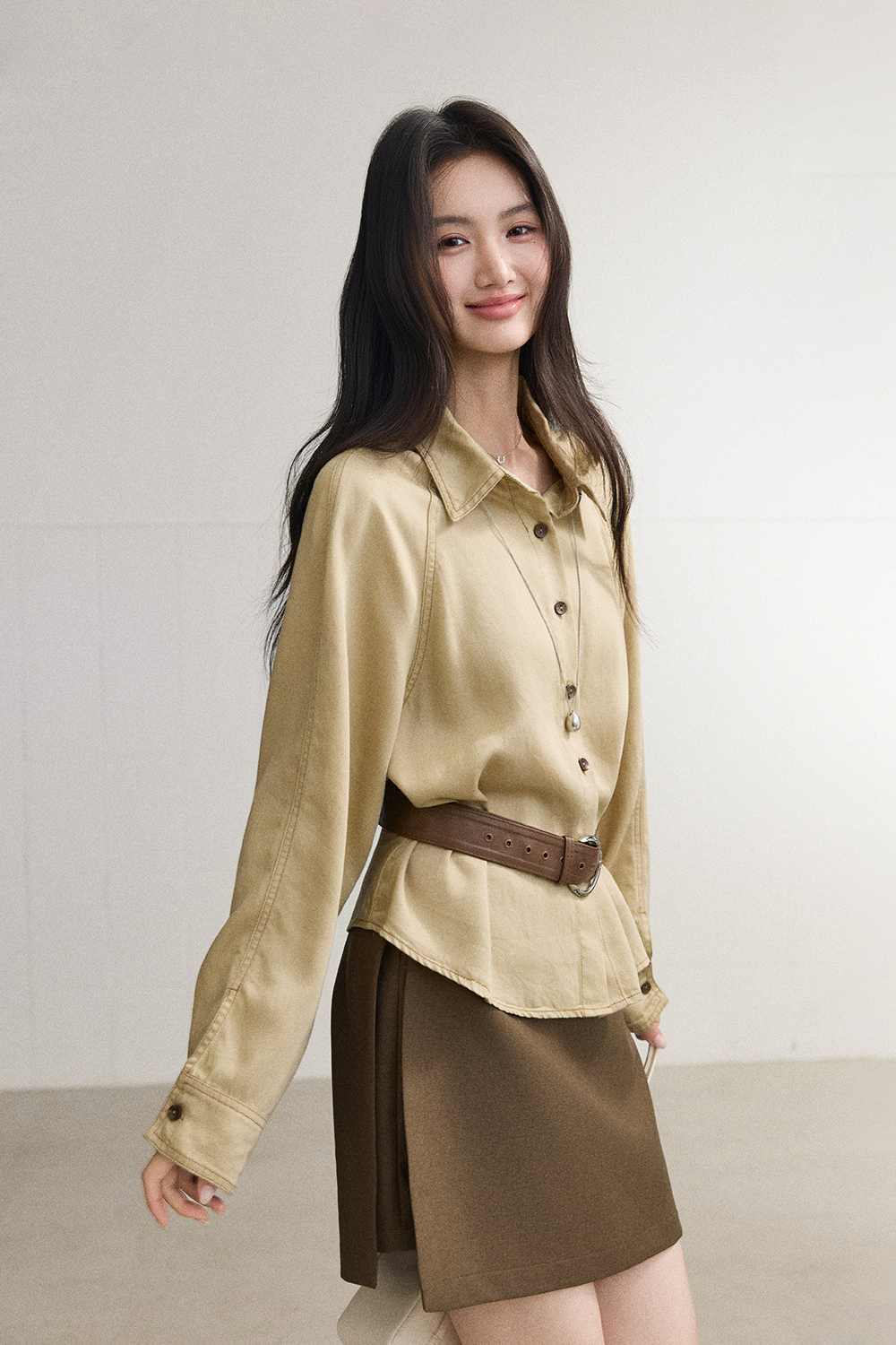Shirts+Belt for Women MISHOW