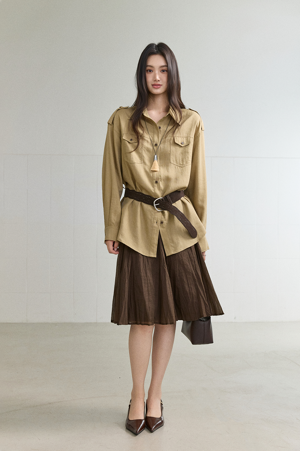 Shirts+Belt for Women MISHOW