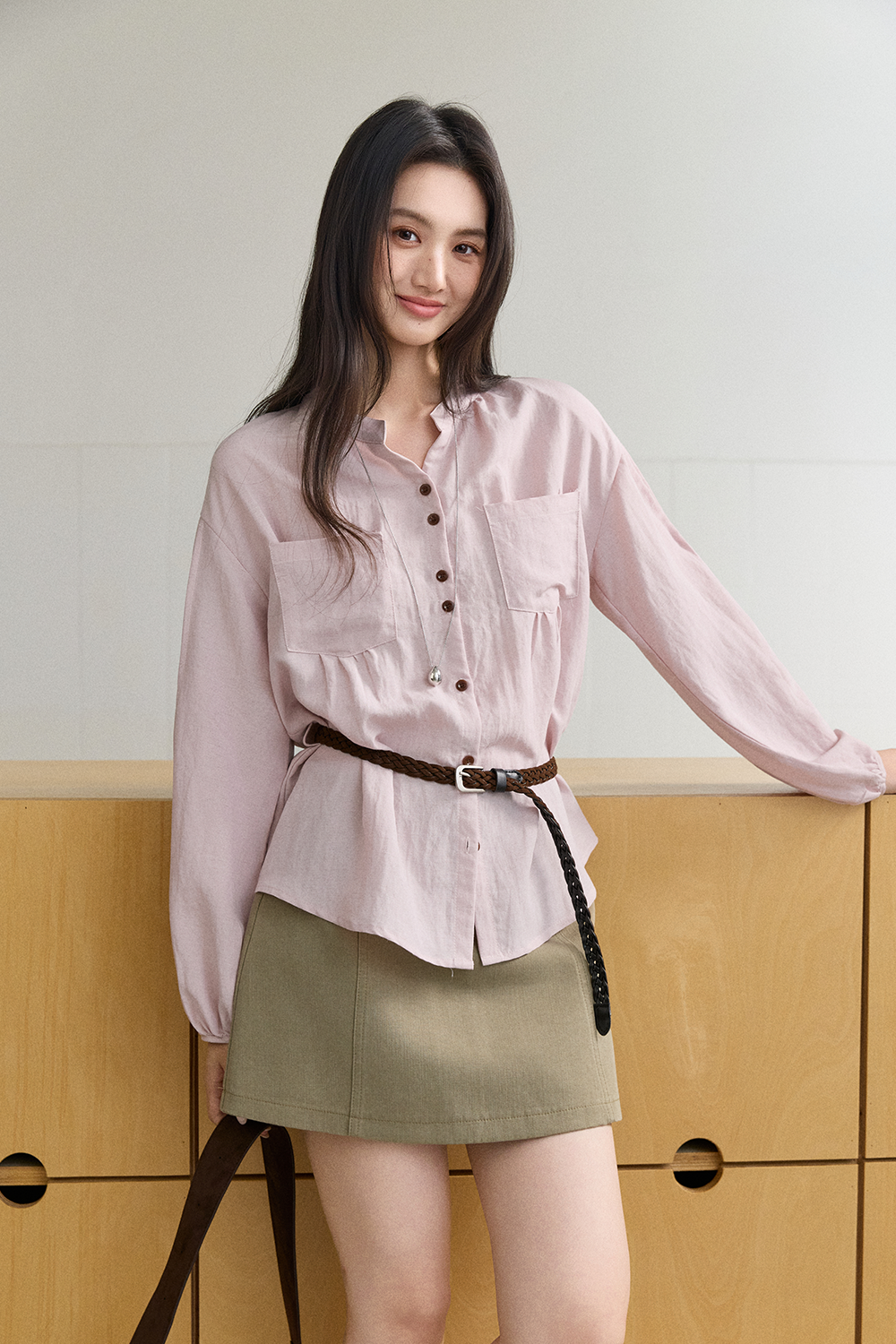 Shirts+Belt for Women MISHOW