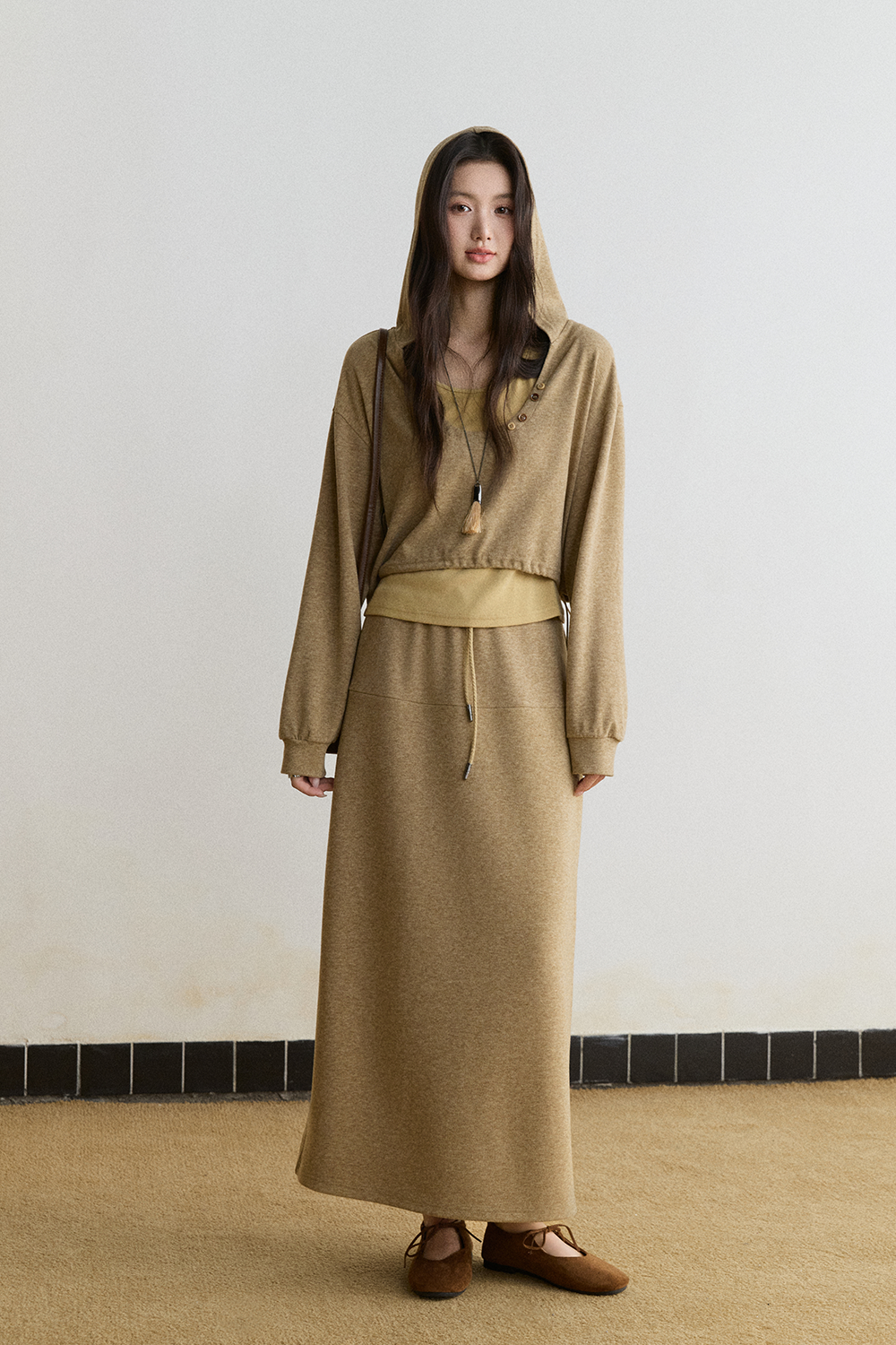 Knit Shirt and Skirt Set MISHOW