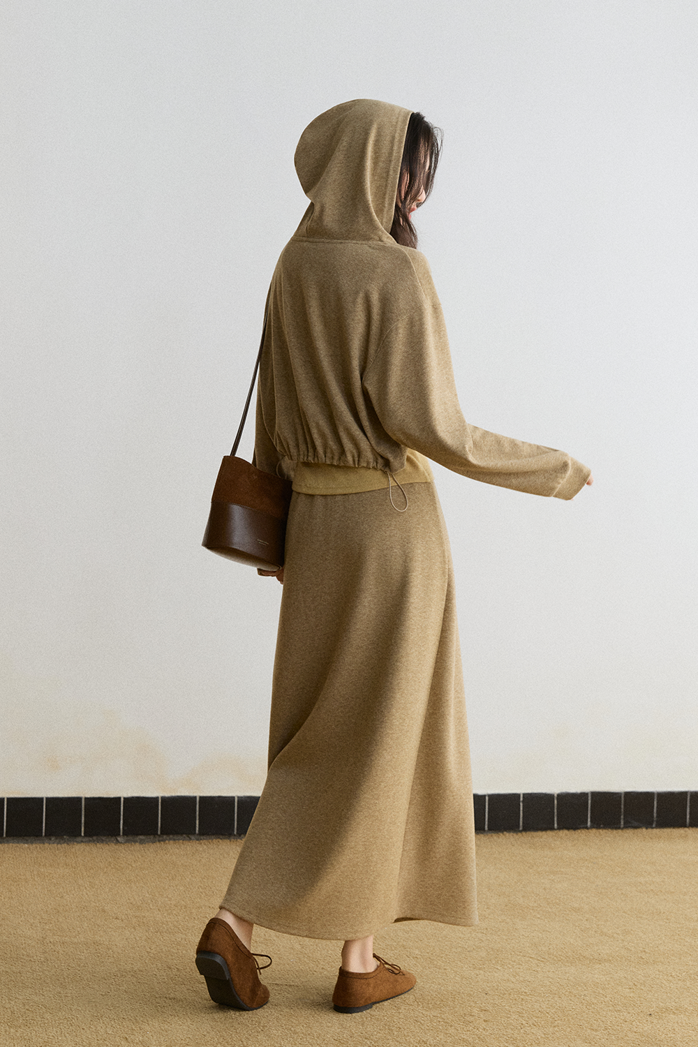 Knit Shirt and Skirt Set MISHOW