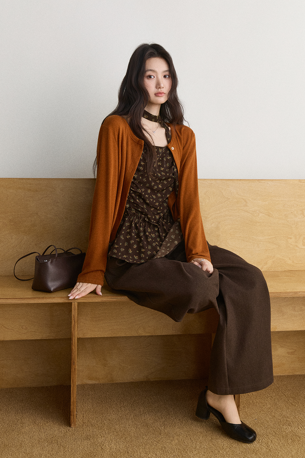 Knit Shirt+Camisole for Women MISHOW