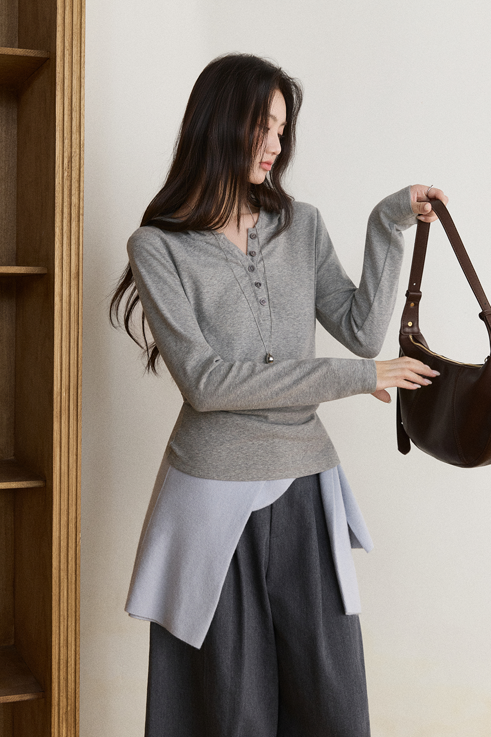 Long Sleeve T-shirt for Women MISHOW