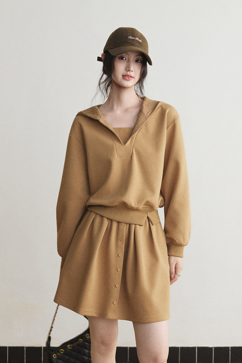 Hoodie and Skirt Set Sold Separately MISHOW