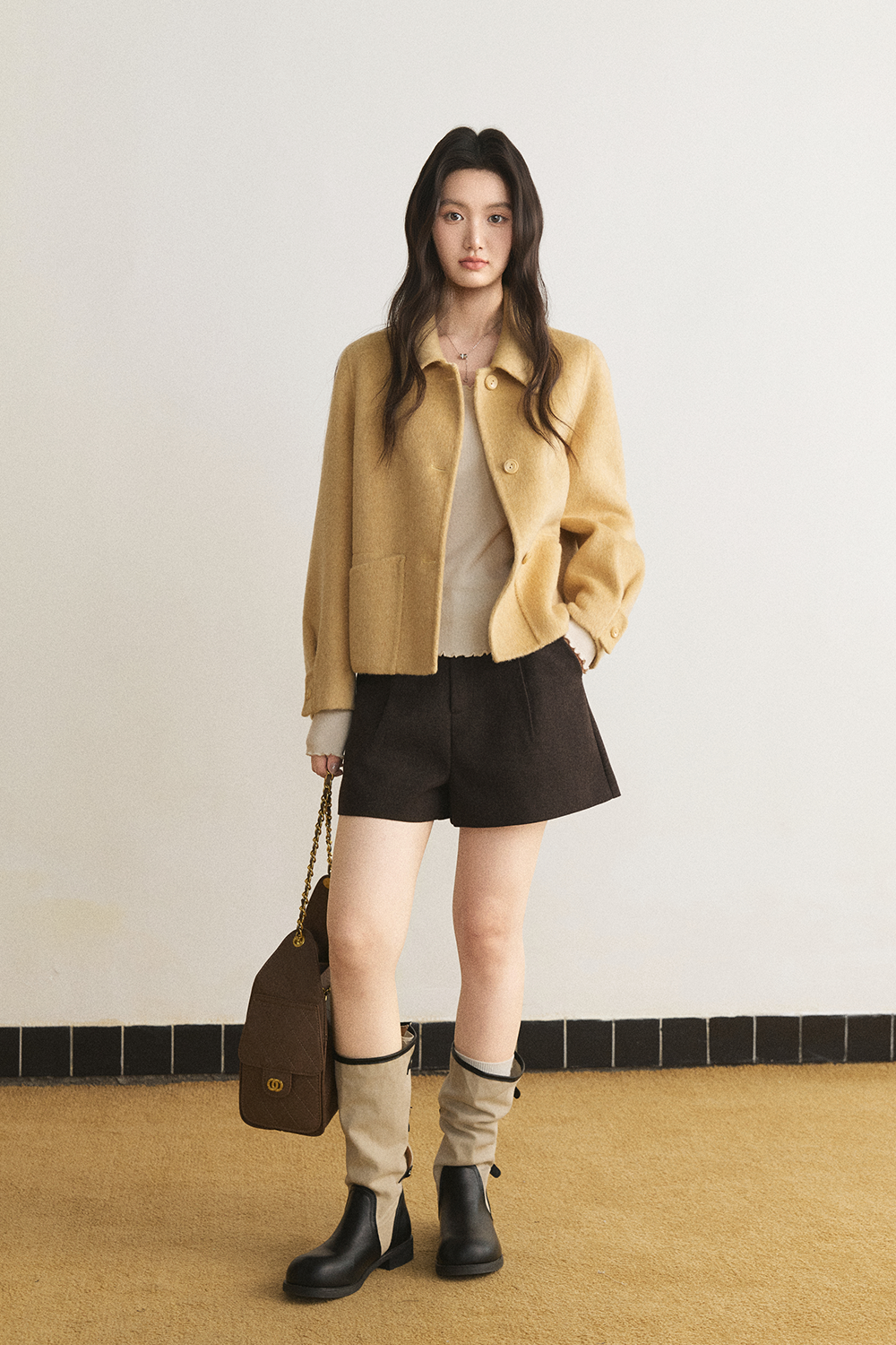 Coat+Belt for Women MISHOW