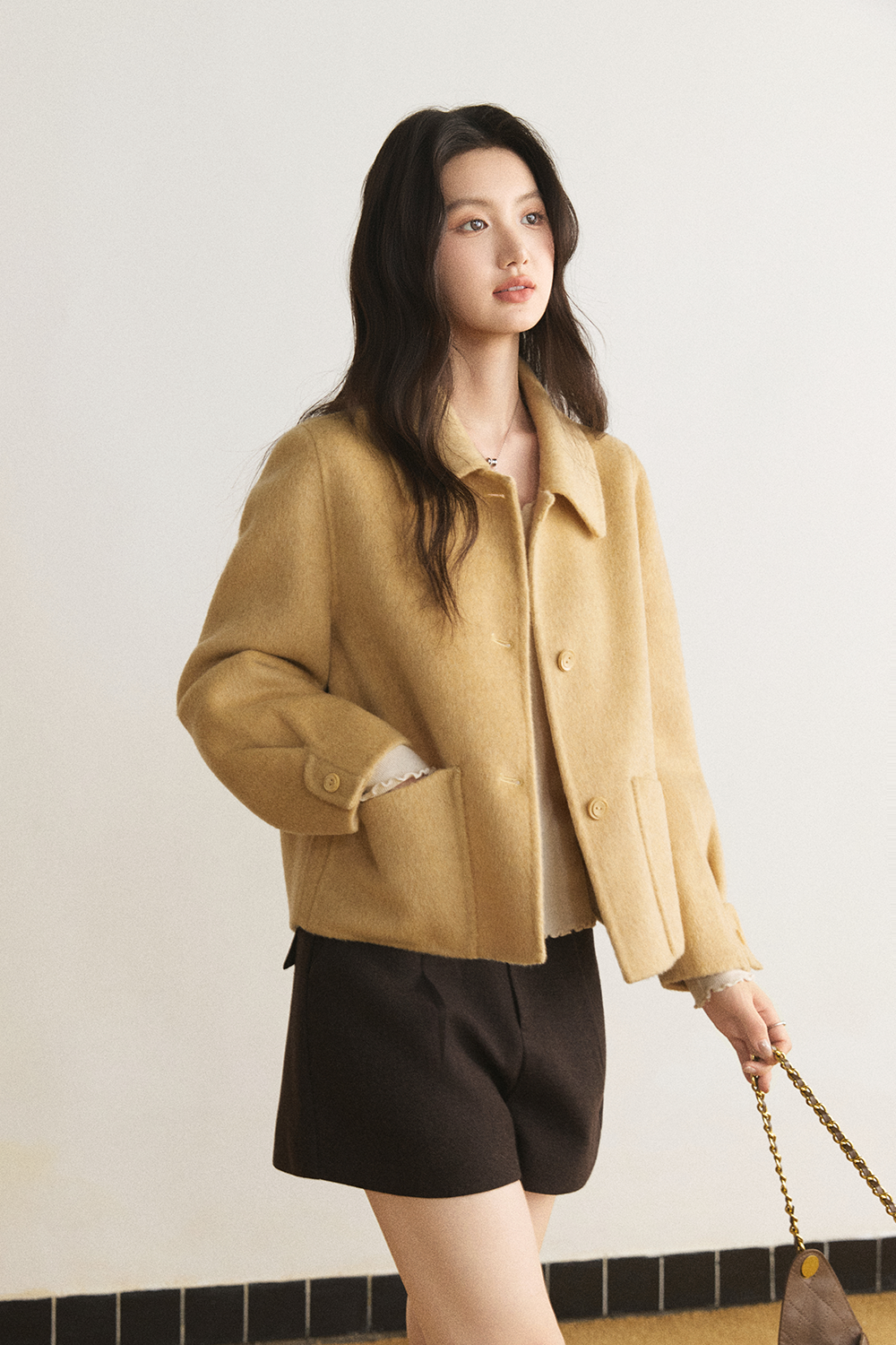 Coat+Belt for Women MISHOW