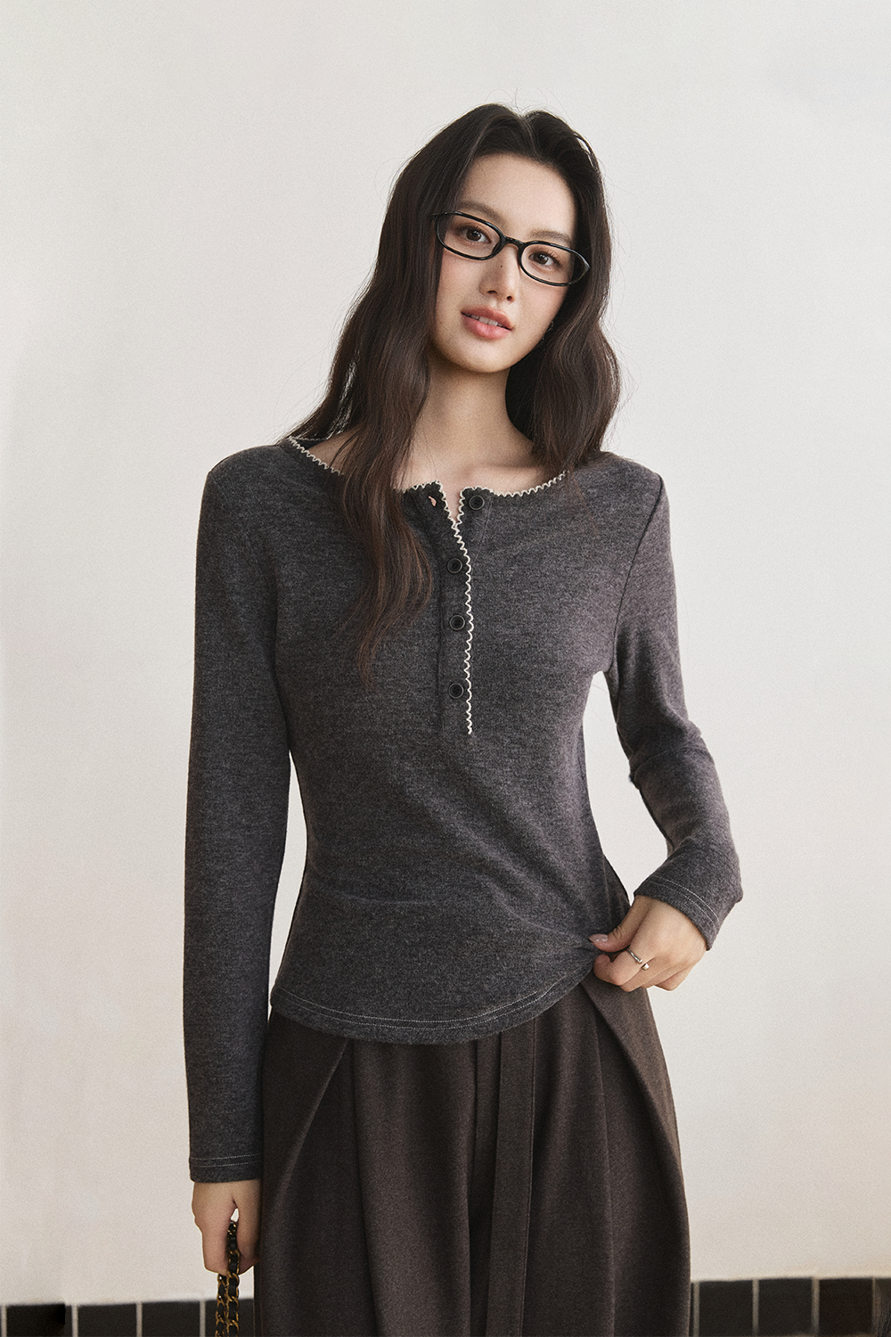 Long Sleeve T-shirt for Women MISHOW