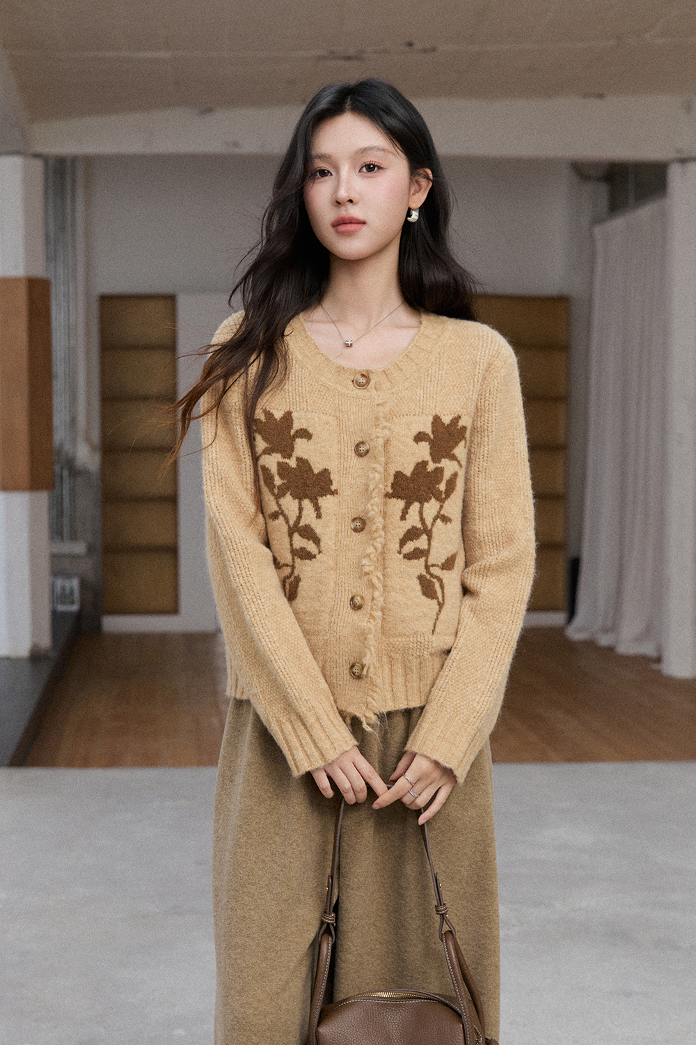 Knit Cardigan for Women MISHOW