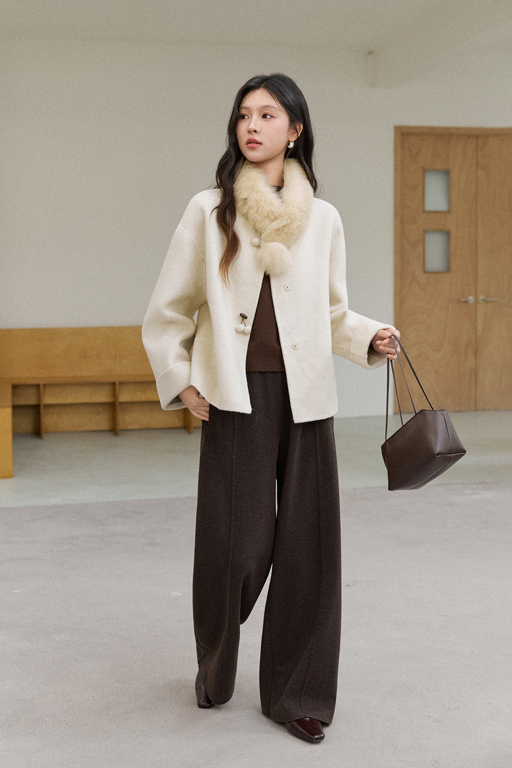 Woolen Coat for Women MISHOW