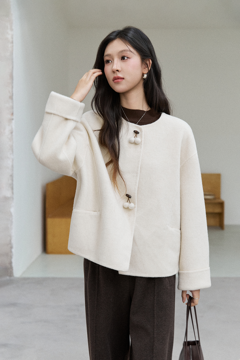 Woolen Coat for Women MISHOW