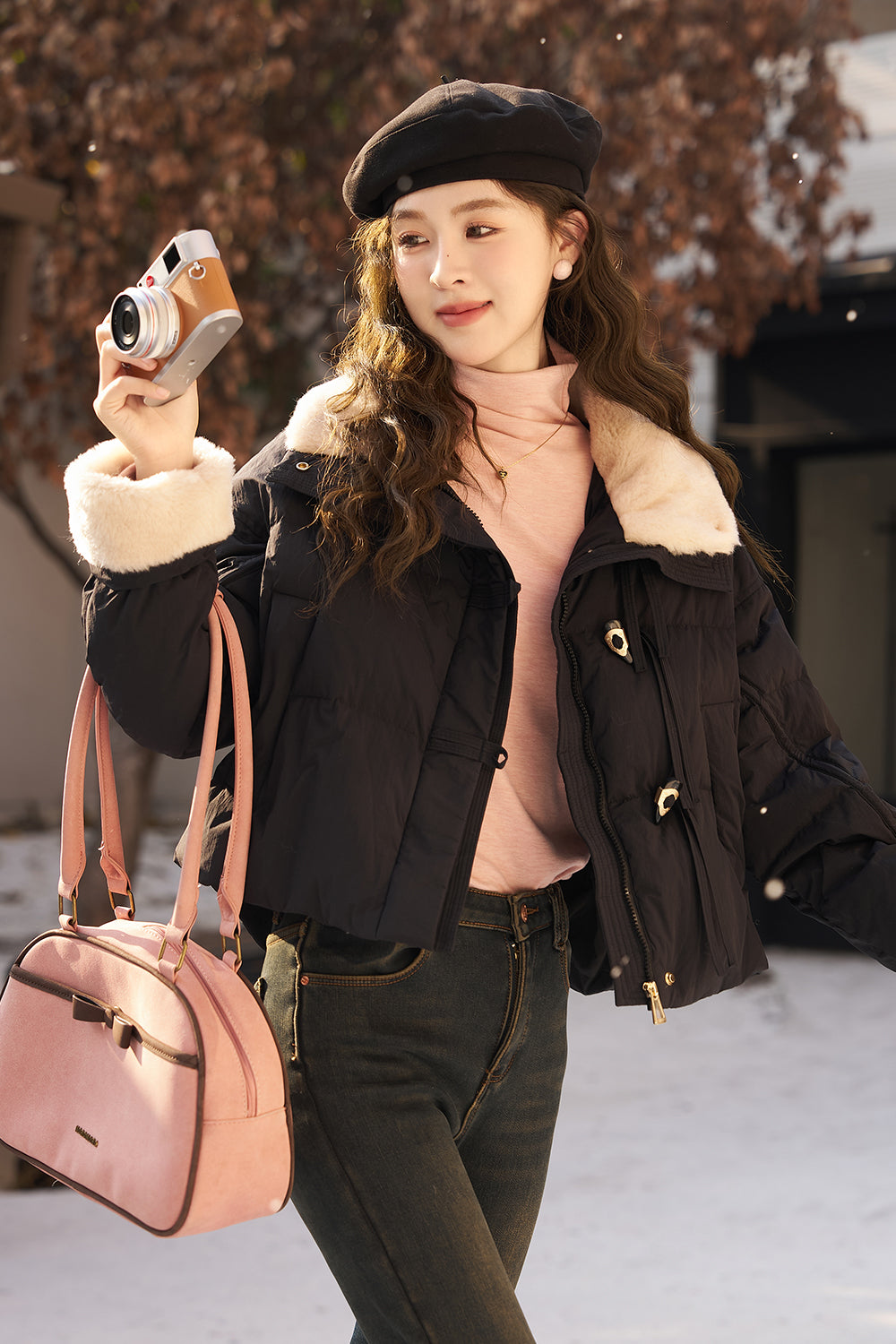 Áo khoác phao mùa đông cho nữ