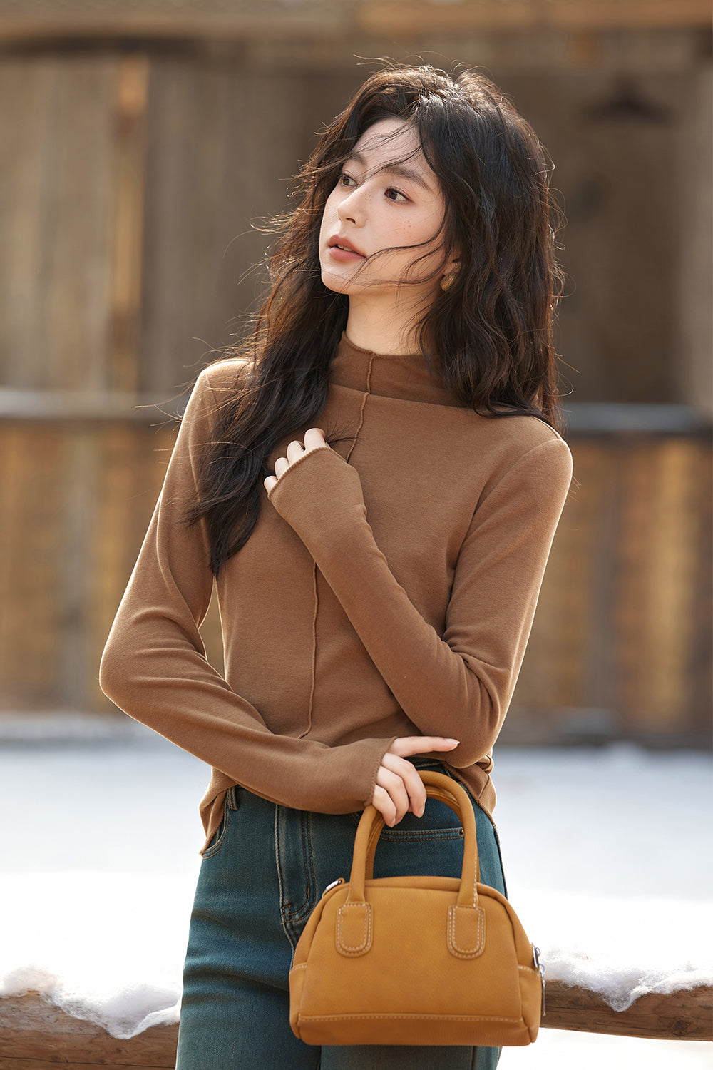 เสื้อถัก bottoming สำหรับผู้หญิง