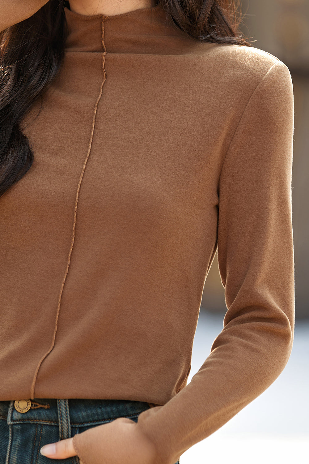 เสื้อถัก bottoming สำหรับผู้หญิง