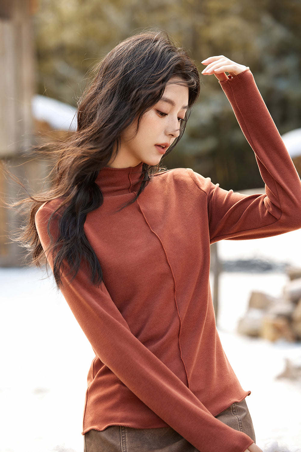 เสื้อถัก bottoming สำหรับผู้หญิง